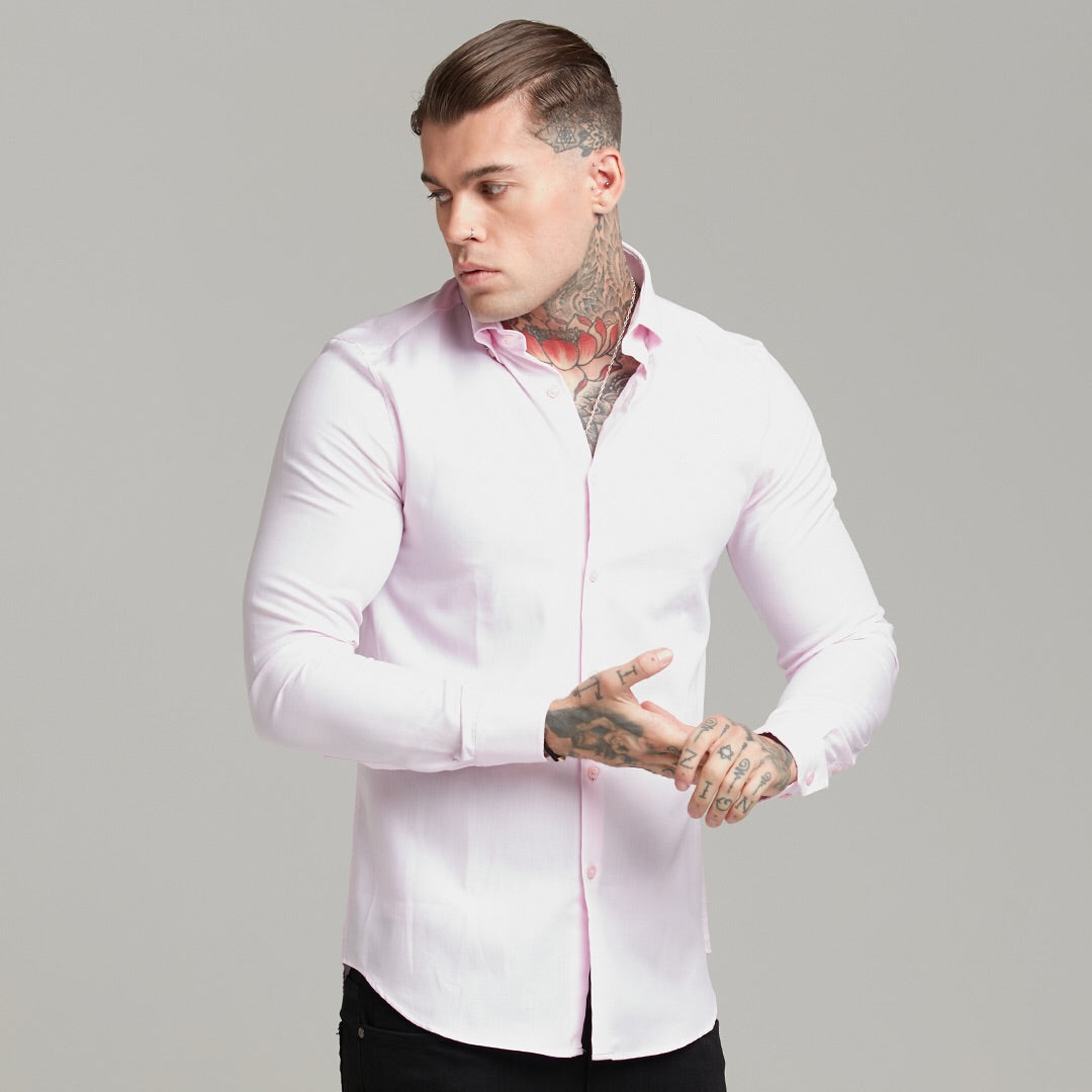 Classic Pink Royal Oxford Luxe Button Down - FS609