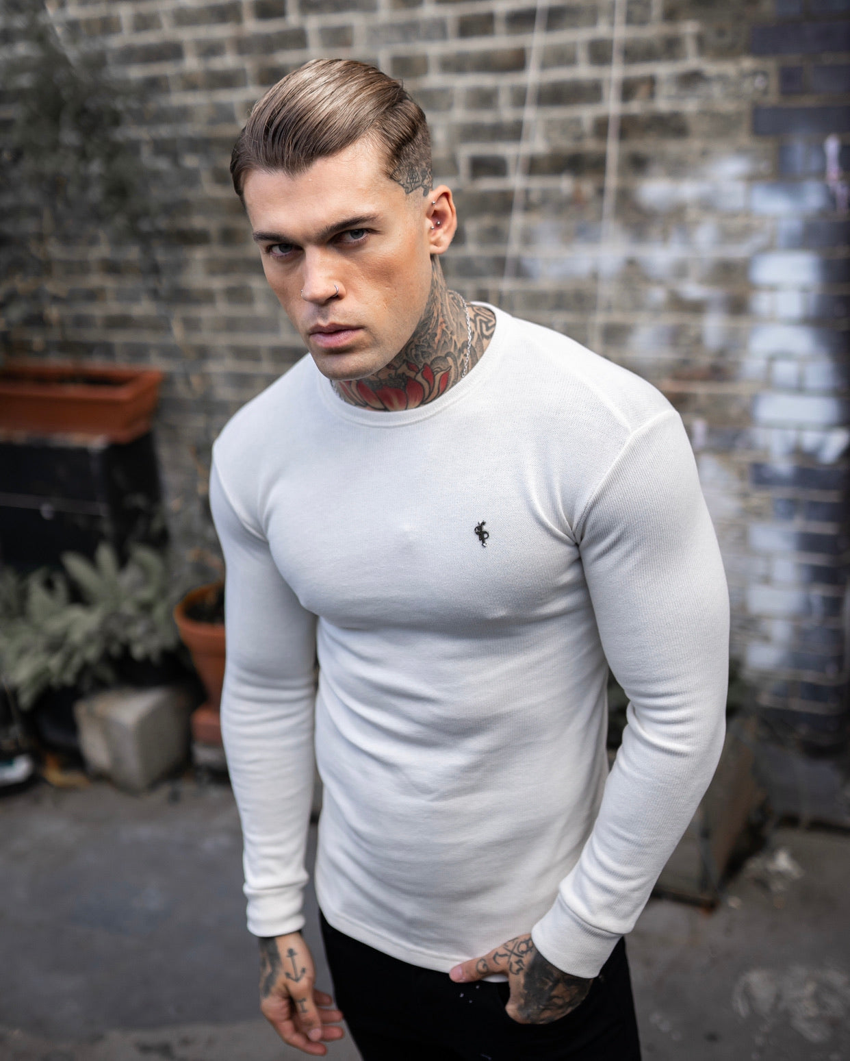 Classic Cream Super Slim Jumper - FSH411