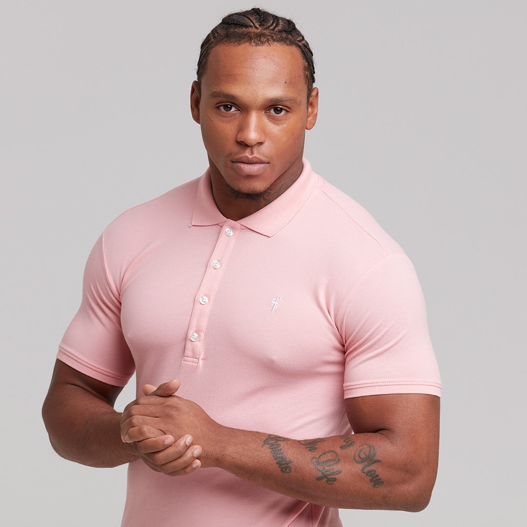 Classic Rose Pink Polo Shirt - FSH246