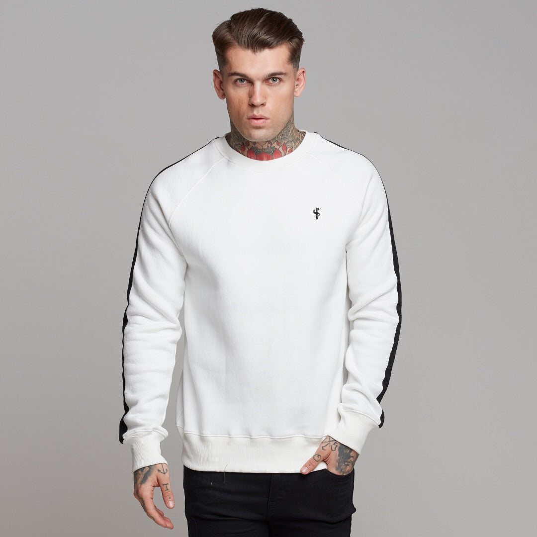 Classic Off White With Black Stripes Jumper - FSH258 (LAST CHANCE)