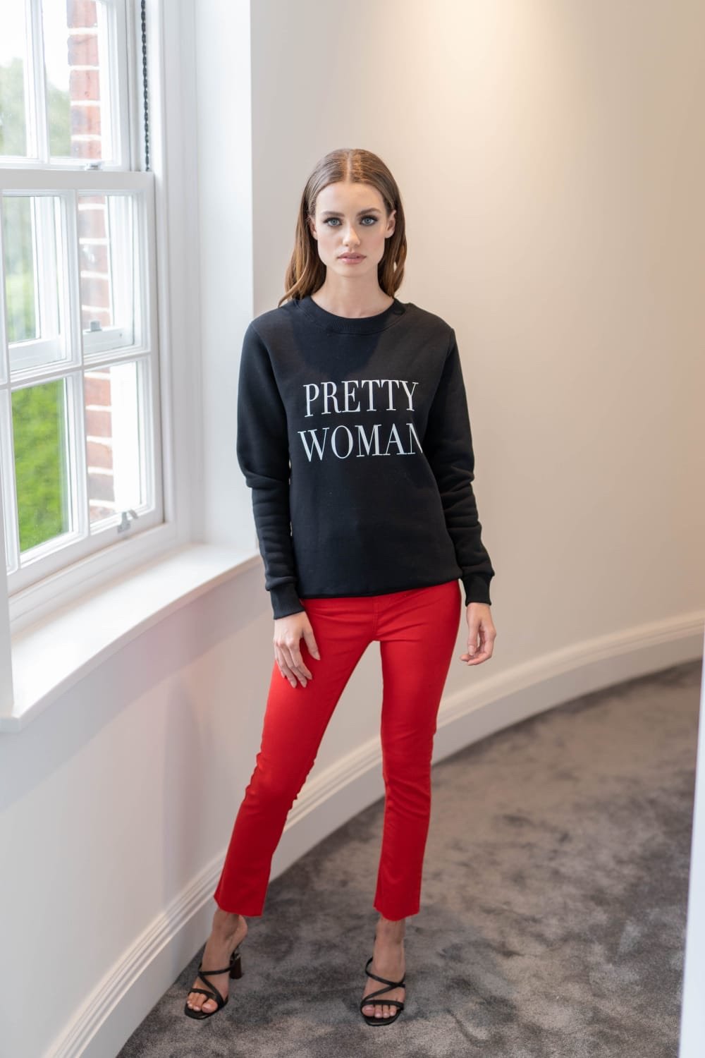 PRETTY WOMAN SWEATSHIRT JUMPER - SLOGAN T SHIRT CT077